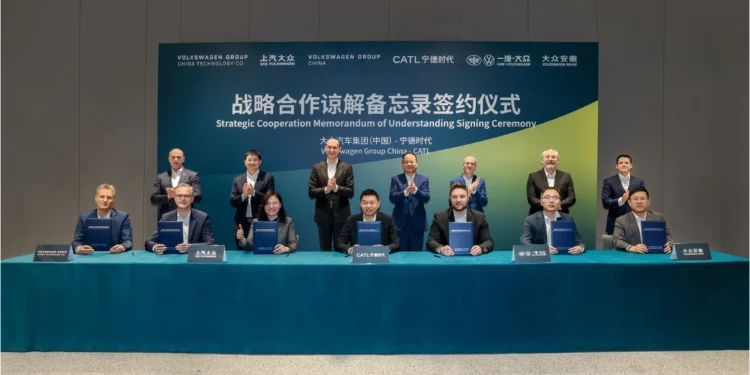 Volkswagen China and CATL Collaborate on Advanced Lithium Battery Development (Photo copyright to CATL)