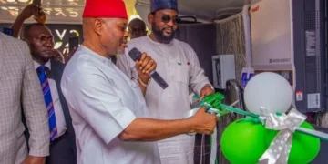 ECN commissions hybrid electric vehicle charging station to advance clean energy (photo copyright to The Nation)